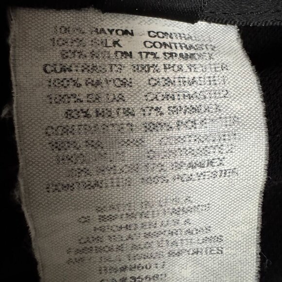 90s Vintage Bebe Black Silk Lace Mix Fabric Shelf Bra One Shoulder Blouse - Picture 11 of 11